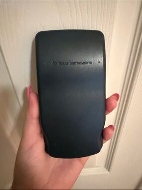 Texas Instruments Navy Blue Calculator Slide Cover